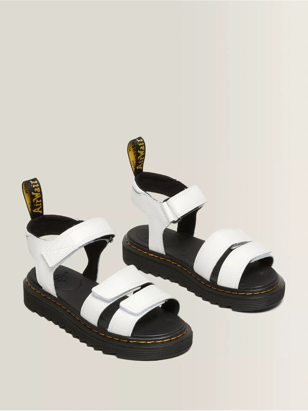 Dr. Martens Klaire J White Leather Strappy Sandals Women’s 5 EU 36